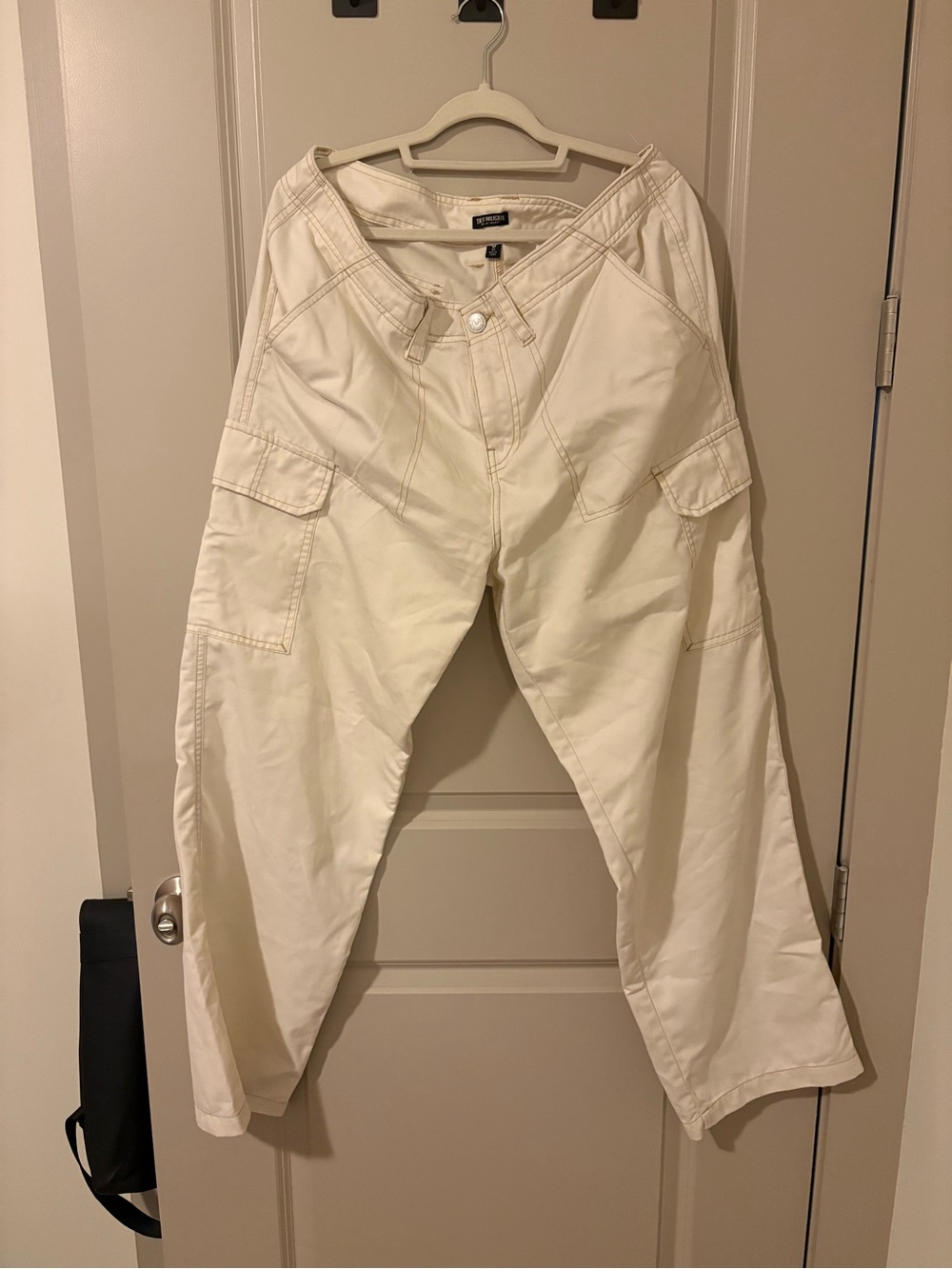 True Religion Cargo Pants in Off-White - Casual Workwear